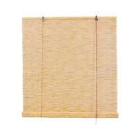 Natural Handwoven Reed Roller Curtain,Privacy Sun Shade Blind,Light Filtering Breathable Window Shades,Living Room Partition Straw Curtain,for Indoor Outdoor Home Decoration (W100xH230cm/W39xH91in)