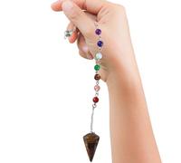 Natural Healing Crystals | Dowsing with Chakra Chain - Hexagonal Pointed