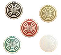 Natural Healing Polarized Disc for Pain Relief and Energy Balancing Featuring Five Elements Traditional Design and Copper Coil Oscillation (mixed colors)