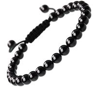 Natural Healing Power Gemstone Crystal Beads Unisex Adjustable Macrame Bracelets