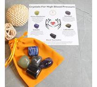 Natural Healing Tumble Stone High Blood Pressure Kit|Natural Tumble Stone Kit to Keep Away Stress&Negativity and Balance Your High Blood Pressure-B09TGW6P41