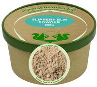 Natural Health 4 Life 100% Pure Inner Bark Slippery Elm Powder - Supports Gut Health, Gluten-Free, Vegan, Mild Sweet Flavour, Suitable for All Ages - 250g Slippery Elm Powder Tub & Scoop