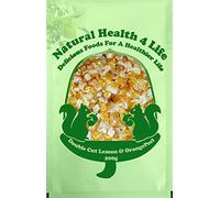 Natural Health 4 Life Candied Mixed Double Cut Orange and Lemon Peel 200g, Fat Free, High Fibre Baking Ingredient for Fruit Cakes, Biscuits and Desserts (1 Bag)