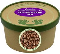 Natural Health 4 Life Carol Anne Confectionery Milk Chocolate Coffee Beans 500 g (1 Kraft Tub)