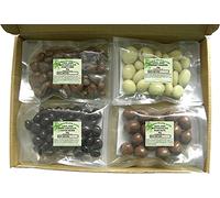 Natural Health 4 Life Carol Anne Confectionery Variety Snack Pack No.2 Milk Chocolate Dark Chocolate Yogurt 4 = 160 g (4 Pouches in 1 Box)