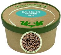 Natural Health 4 Life Coffee Subsititute Dandelion Coffee Roasted Dandlion Root Cut 500 g in kraft paper tub (1 tub)