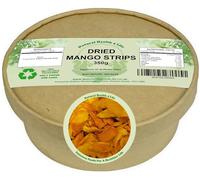 Natural Health 4 Life Dried Mango Slices 350g - Large 6-9cm Dried Mango Strips - No Added Sugar, Vegan & Gluten-Free - Produce of Burkina Faso, (1 Kraft Tub)