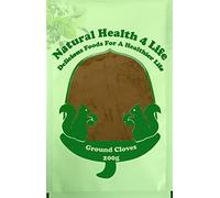 Natural Health 4 Life Ground Cloves 200g - Pure Sri Lankan Clove Powder for Baking, Curries, Mulled Drinks & Herbal Remedies - Eco-Friendly Recyclable Bag