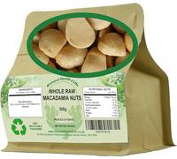 Natural Health 4 Life Macadamia Nuts 300g - Whole Raw Unsalted Nuts - High Fibre and Protein, Vegan & Keto-Friendly Snack in Resealable Kraft Pouch (1 Pouch)