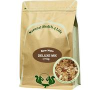 Natural Health 4 Life Whole Mixed Nuts 1kg, 4 Nut Mix Walnuts, Almonds, Cashew Nuts, Pecans, Vegan, Gluten Free, No Peanuts, High Protein and Fibre, Low Sugar Snack in Kraft Pouch (1 Pouch)