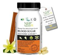 Natural Health Practice Blood Sugar Advanced Support - 90 Vegan Capsules, Glucose Metabolism Supplement with NAC, Carnitine, Cinnamon, Chromium & Antioxidants to Support Energy and Sugar Levels
