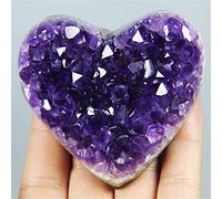 Natural Heart Shape Quartz Crystal Specimen Amethyst Cluster (Size : 40mm)