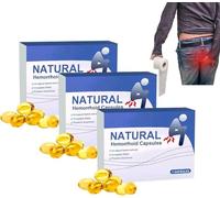 Natural Hemorrhoid Capsules, Natural Herbal Strength Hemorrhoid Capsules, He-morrhoid Relief Capsule, HemorrhoidTreatment Rapid, Helps Relieve Itching,Burning (3)