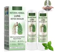 Natural Herbal Lung Detox Inhaler, Herbal Lung Cleansing Inhaler, Lung Detox Inhaler, Nasal Inhaler Stick, Nasal Inhaler Natural for Women and Men (2pcs)