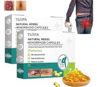 Natural Herbal Strength Hemorrhoid Capsules, 2024 Natural Hemorrhoid Relief Capsules, Hemorrhoid Treatment Rapid, Pain Or Discomfort Fast, Helps Relieve Itching, Burning (2 Box)
