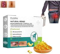 Natural Herbal Strength Hemorrhoid Capsules, 2024 Natural Hemorrhoid Relief Capsules, Hemorrhoid Treatment Rapid, Pain Or Discomfort Fast, Helps Relieve Itching, Burning (1 Box)