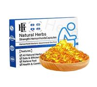Natural Herbal Strength Hemorrhoid Capsules,Hemorrhoids Treatment,Soothes Burning, Itching and Discomfort, Swelling, Soothes Burning Discomfort