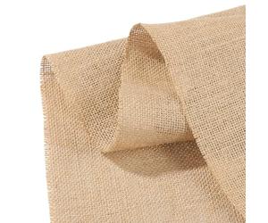 Natural Hessian Fabric Extra Wide 63” 160cm Width, Jute Burlap Cloth for Upholstery Craft Table Runners Garden Weddings Décor [10 Meters]