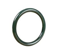 Natural Hetian Green Jade Round Strip Bangle 58-62 Fengshui Jade Bracelet for Women Genuine