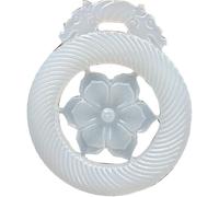 Natural Hetian Jade Hollowed Flower kai fugui Pendant Pendant Necklace (with lanyard) for Women Genuine