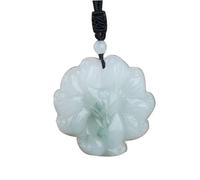 Natural Hetian Jade Nine-Tailed Fox Pendant Necklace (with Braided Rope) for Women Genuine