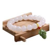 Natural Hetian Nephrite Jade Bracelet Women Lucky Wu Lou Charm Bracelet Feng Shui Bracelet White Jade Jadeite Vacation Jewelry Girls Jade Amulet Attract Money Prosperity Luck,Cat Cinnabar (Color : Or