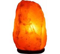 Natural Himalayan 2-3kg to 7-10kg Salt Lamp with Lead & Bulb- Natural Crystal Rock Night Light for Home Decor Hand Carved Salt Lamp Neam Wooden Base Lamp (3-5kg)
