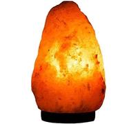 Natural Himalayan 2-3kg to 7-10kg Salt Lamp with Lead & Bulb- Natural Crystal Rock Night Light for Home Decor Hand Carved Salt Lamp Neam Wooden Base Lamp (7-10kg)