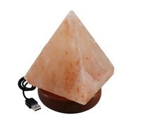 Natural Himalayan Pink Salt Lamp USB Healing Ionizing Crystal Colour Changing Table Lamp Pyramid Kids Night Light Relaxing Gift Item