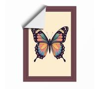 Natural History Butterfly Botanical Unframed Wall Art Print A3 (42×29.7cm), Wall Decor for Living Room, Bedroom, Office & Home, Art Gift