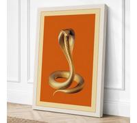 Natural History Cobra Vintage Canvas Wall Art Print 24x16 Inch (61 x 41 cm)