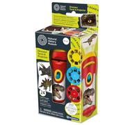 Natural History Museum Dinosaur Torch and Projector for Kids - 2-in-1 LED Torch with 24 Dinosaur Image Slides - Educational STEM Toy Gift for Boys & Girls Ages 3+ - Batteries Included
