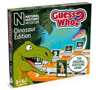 Natural History Museum Guess Who? Dinosaur Edition Educational Board Game, Classic Guessing Travel Game for 2 Players with 48 Prehistoric Cards for Young Explorers - Ages 3+