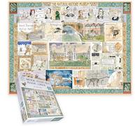 Natural History Museum Jigsaw Puzzle by Tim Bulmer - 1000 Piece Puzzle for Adults & Families - Fun and Educational Tour Through Time For Adults Size 66 x 50 CM