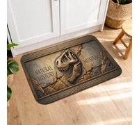 Natural History Museum Kitchen Mats for Floor, Dinosaur Fossil Vintage Soft Mats, Autumn Cushioned Comfort Washable Decor Rugs for Kitchen Sinks Laundryroom Bathroom 16x24 Inch