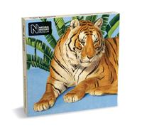 Natural History Museum Tiger & Leopard Square Notecards 8 Notecards & Envelopes Natural History Museum Multicolor