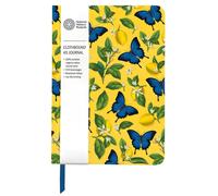 Natural History Museum Ulysses Butterfly Cloth 240 Page A5 Journal - Gift Stationery in Bright Yellow Natural History Museum Bright Yellow