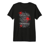 Natural History Title Page Spiders Penwork Calligraphy Premium T-Shirt