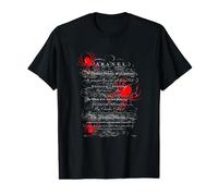 Natural History Title Page Spiders Penwork Calligraphy Value Graphic T-Shirt