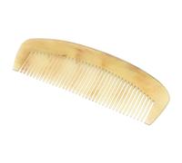 Natural Horn Comb Anti Static Detangling Brush for Long Hair | Natural Vein Finish, Bathroom Grooming and On-the-go Touch Ups, Women and Girls