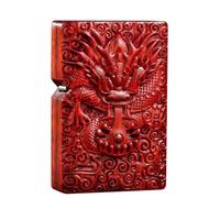 Natural Huanghuali Rosewood Carving Lighter Outer Casing for Zippo Module (Dragon)