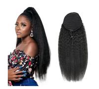 Natural Human Hair Extensions Drawstring Ponytail Human Hair With Clip In Hair Extensions Curly Pony Tails Perfect Looking(14inches)