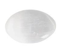 Natural Ice Agate Massage Stone, Cold Massage Roller Stone, Portable Stress Relief Massage Labradorite, Decoration for Home, Potted Plants, Fish Tanks, Birthday Gift for Body Relaxation (White)