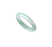 Natural Ice Green Jade Bangle Bracelet for Women Chalcedony Good Luck Bracelet Round Jade Stone Bangle for Woman Yoga Meditation Birthday Wedding Gift(bianyusui Bangle9,58-59mm)