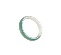 Natural Ice Green White Jade Bangle for Women Chalcedony Bangle Good Luck Fashion Round Jade Stone for Woman Birthday Wedding(bianyusui Bangle5,56-57mm)