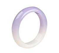 Natural Ice Seed Agate Purple and White Bangle 58-62mm Fengshui Jade Bracelet for Women Genuine