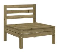 (natural impregnated, 1 pcs/middle sofa) vidaXL Garden Sofa Outdoor Sofa Wooden Sectional Sofa Seat Solid Wood Pine