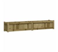 vidaXL Planter 180x31x31cm Impregnated Wood Pine, Brown