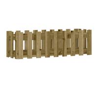 vidaXL Garden Raised Bed with Fence Design 100x30x30 cm Impregnated Wood Pin NEW