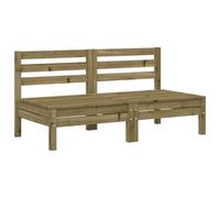 (natural impregnated, 2 pcs/middle sofa) vidaXL Garden Sofa Outdoor Sofa Wooden Sectional Sofa Seat Solid Wood Pine